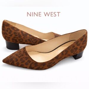 NINE WEST Leopard Print Pumps – Size 8